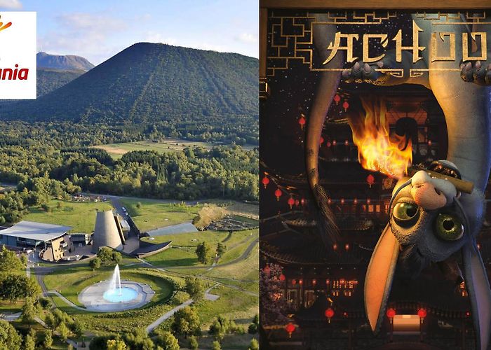 Vulcania Achoo in projection on one of the largest screens in Europe, at ... photo