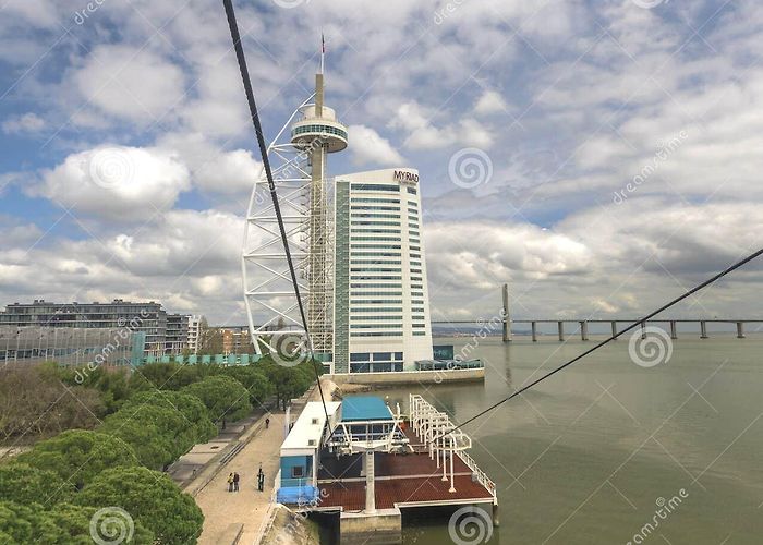 Vasco da Gama Tower Vasco da Gama tower editorial stock photo. Image of clouds - 140746933 photo