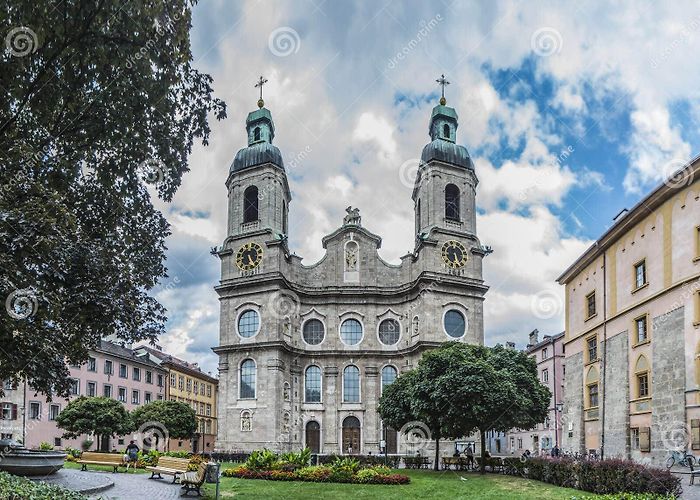 Cathedral St. James Cathedral of St. James in Innsbruck, Austria. Editorial Image ... photo