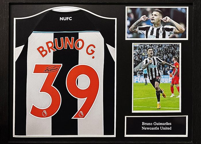 Guimarães Shopping Bruno Guimaraes Newcastle Signed Shirt – National Football Museum Shop photo