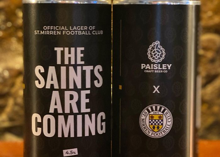 St Mirren FC Paisley Craft Beer x St Mirren - The Saints Are Coming - Lager ... photo