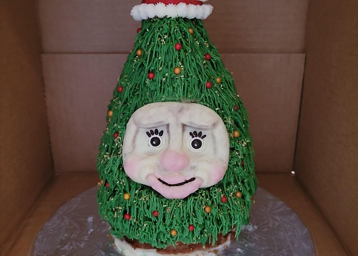 Mic Mac Mall Woody the Talking Christmas Tree cake in honour of return to Mic ... photo