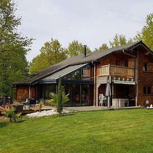 Chalet De Charme Avec Sauna Et Piscine Couverte, Proche De Vichy, Tout Confort, Animaux Acceptes - Fr-1-489-370 Villa Saint-Rémy-en-Rollat Exterior photo