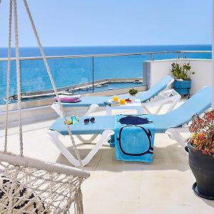 Breathtaking Sea View Flat For Families In Crete Lejlighed Keratókambos Exterior photo