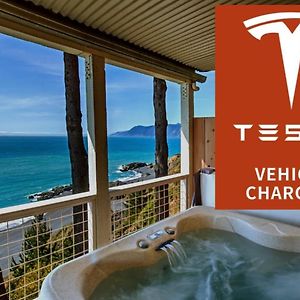 Amazing Oceanview, Oceanfront! By Oceanviewhottubs Shelter Cove, Ca Tesla Ev Station Lejlighed Exterior photo