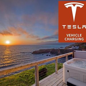 Exquisite Oceanview! By Oceanviewhottubs Oceanfront! Shelter Cove, Ca Tesla Ev Station Lejlighed Exterior photo